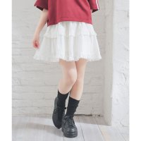 Honeys/ハニーズ Honeys フリルミニスカート ボトムス スカート ミニスカート ミニ丈 フリルスカート ティアードミニスカート フリル 綿100% レディース/508213641