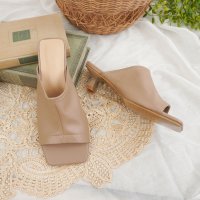 FABBY FABBY./ファビーファビー FABBY FABBY. ストレッチスクエアピンヒールサンダル/508213793