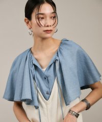 サロン　アダム　エ　ロペ/【WEB限定】デニムフリルカラーノースリーブブラウス/508213986