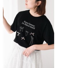 Samansa Mos2/リボンTシャツ/508214162