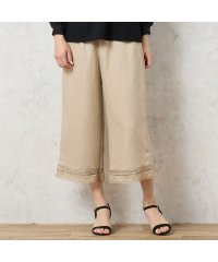 MISSEL/【一部店舗限定】レーヨン麻 裾レースパンツ/508214170