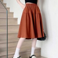 ica/アイカ ica キュロットスカート キュロットパンツ ハーフパンツ キュロット ガウチョ ショート スカート パンツ 膝下丈 ハーフ丈 ひざ丈 ゆったり Aライ/508214262