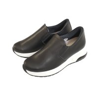 pointer/ポインター pointer [ポインター]本革スリッポン 日本製 天然皮革 レディース スニーカー 靴 黒 本革 PO1061/508214285