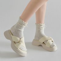 Shoes in Closet/シューズインクローゼット Shoes in Closet －シュークロ－ 超軽量厚底 サイド クロスベルト やわらか ミュール サンダル 5995/508214295