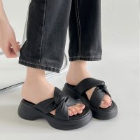 Shoes in Closet/シューズインクローゼット Shoes in Closet －シュークロ－ 超軽量厚底 サイド クロスベルト やわらか ミュール サンダル 5995/508214295