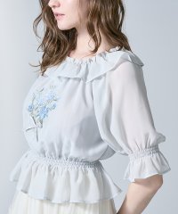 an another angelus/アンアナザーアンジェラス an another angelus 【洗える】 ブーケ刺繍オフショルブラウス/508214336
