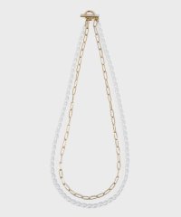 LHME/エルエイチエムイー LHME “MELLOW”バロックパール×チェーン2連ネックレス/サージカルステンレス316L（金属アレルギー対応）/508214412