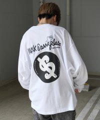 Mark Gonzales/マークゴンザレス Mark Gonzales ワンポイント刺繍 / バックプリント / 袖プリント ビッグシルエットロンT/508214433