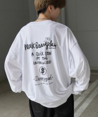 Mark Gonzales/マークゴンザレス Mark Gonzales ワンポイント刺繍 / バックプリント / 袖プリント ビッグシルエットロンT/508214434