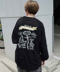 Mark Gonzales/マークゴンザレス Mark Gonzales ワンポイント刺繍 / バックプリント / 袖プリント ビッグシルエットロンT/508214435
