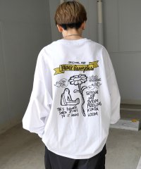 Mark Gonzales/マークゴンザレス Mark Gonzales ワンポイント刺繍 / バックプリント / 袖プリント ビッグシルエットロンT/508214435