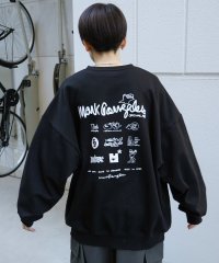 Mark Gonzales/マークゴンザレス Mark Gonzales ビッグシルエット イラストバックプリント プルオーバースウェット/508214442