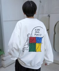 Mark Gonzales/マークゴンザレス Mark Gonzales ビッグシルエット イラストバックプリント プルオーバースウェット/508214445