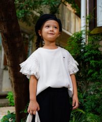FITH/フィス FITH Smooth Cotton Jersey and Frill Sleeve Tee/508214448