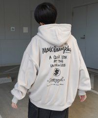 Mark Gonzales/マークゴンザレス Mark Gonzales ビッグシルエット イラストバックプリント プルオーバーパーカー/508214449