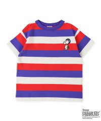 DENIM DUNGAREE/デニムダンガリー DENIM DUNGAREE Wide Striped SNOOPY Tee/508214451