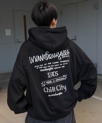 Mark Gonzales/マークゴンザレス Mark Gonzales ビッグシルエット イラストバックプリント プルオーバーパーカー フーディー カットソー ユニセックス/508214452