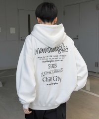 Mark Gonzales/マークゴンザレス Mark Gonzales ビッグシルエット イラストバックプリント プルオーバーパーカー フーディー カットソー ユニセックス/508214452