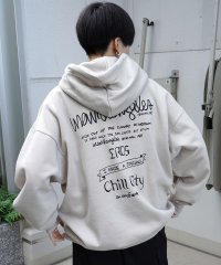 Mark Gonzales/マークゴンザレス Mark Gonzales ビッグシルエット イラストバックプリント プルオーバーパーカー フーディー カットソー ユニセックス/508214452