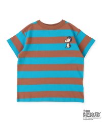 DENIM DUNGAREE/デニムダンガリー DENIM DUNGAREE Wide Striped SNOOPY Tee/508214454