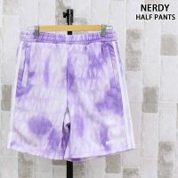 NERDY/ノルディ NERDY モノグラムウォーターカラートラック ハーフパンツ DNA Monogram Watercolor Track Half Pants ショー/508214509