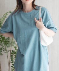 MAC HOUSE/マックハウス Mac－House nAvy SARARI チュニック丈Tシャツ/508214516