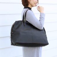 HALEINE/アレンヌ HALEINE [HALEINE]牛革 &ヌメ革レザーボストンバッグ/508214530