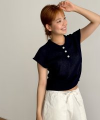 CANAL JEAN/キャナルジーン CANAL JEAN El marコットンショートスリーブポロニット/508214592