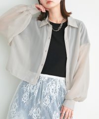 ad thie/アドティエ ad thie 【2025SS新作】ショート丈シアーシャツ 半袖リブTシャツセット/508214600