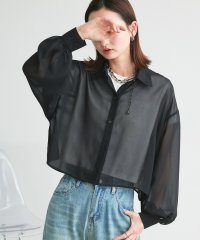 ad thie/アドティエ ad thie 【2025SS新作】ショート丈シアーシャツ 半袖リブTシャツセット/508214600