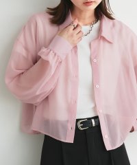 ad thie/アドティエ ad thie 【2025SS新作】ショート丈シアーシャツ 半袖リブTシャツセット/508214600