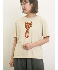 Samansa Mos2/花瓶柄コード刺繍Tシャツ/508214625