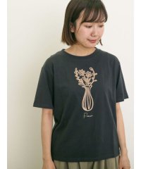 Samansa Mos2/花瓶柄コード刺繍Tシャツ/508214625