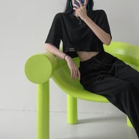 maison de LATIR/メゾンドラティール maison de LATIR スタイルアップ＆着心地抜群！半袖クロップドTシャツ/508214654