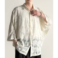 Classical Elf/クラシカルエルフ Classical Elf フラワー柄シアージャカードドルマンシャツ/508214686