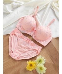 Re-J＆SUPURE/リジェイ＆スプル Re－J&SUPURE [D85ーI95］プチフラワーレースソフトワイヤーブラ＆ショーツ(モールドカップ) 【返品不可商品】/508214712