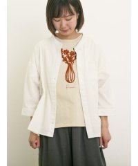 Samansa Mos2/バンドカラーゆるシャツ/508214758