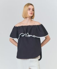 GRACE CONTINENTAL/ラッフルトリミングブラウス/508214788