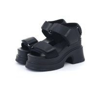 Lena/レナ Lena レディース サンダル 厚底 ベルクロサンダル 厚底サンダル マジックテープ 歩きやすい 9.5cmヒール 57017/508214964