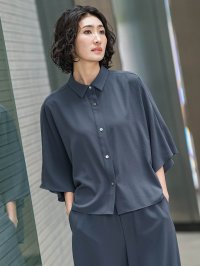 la.f…(Lsize)/ラ エフ エルサイズ la.f…(Lsize) 【大きいサイズ】キレリシャツブラウス≪洗濯機で洗える≫/508215166