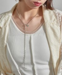 PHILIPPE AUDIBERT/フィリップ オーディベール PHILIPPE AUDIBERT Enara semi－long necklace brass silver plated SAS/508215185