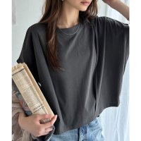 Classical Elf/クラシカルエルフ Classical Elf ひんやり素材で涼しく快適。こなれタックデザインの半袖フレンチスリーブカットソー。（接触冷感機能付き）/508215308