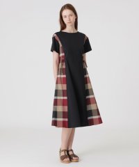 BLUE LABEL CRESTBRIDGE/【一部店舗限定】コンパクトクリアーポンチチェックコンビドレス/508035688