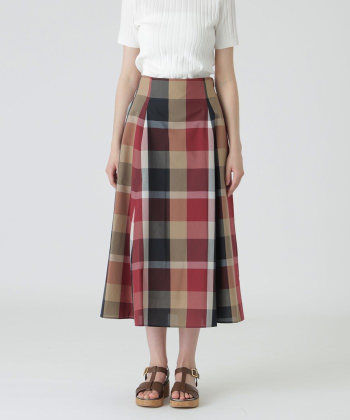 【美品】BLUE LABEL CRESTBRIDGE フレアスカート 38 美品【ブルーレーベルクレストブリッジ】フレア ウール ミニ