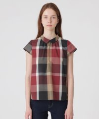 BLUE LABEL CRESTBRIDGE/【一部店舗限定】クレストブリッジチェックソフティーボイルブラウス/508112681