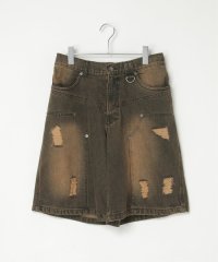 VENCE　EXCHANGE/PLESダメージデニムショーツ/508173513