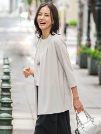 LAUTREAMONT/ロートレアモン LAUTREAMONT 【WEB限定】ひやさらシワレス着流しカーディガン≪洗濯機で洗える≫/508213033