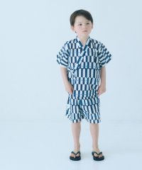 green label relaxing （Kids）/甚平 モダン幾何学 チェック/ キッズ/508215984