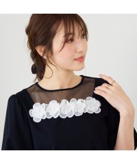 Rose Tiara(L SIZE)/【人気追加/手洗い可】ドットチュールカットソー/508216685