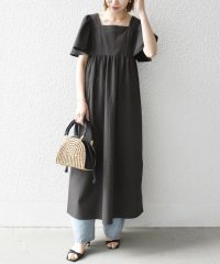 SHIPS any WOMEN/《一部追加予約》SHIPS any:〈洗濯機可能〉ミニサッカー スクエアネック フレア ワンピース/508216713